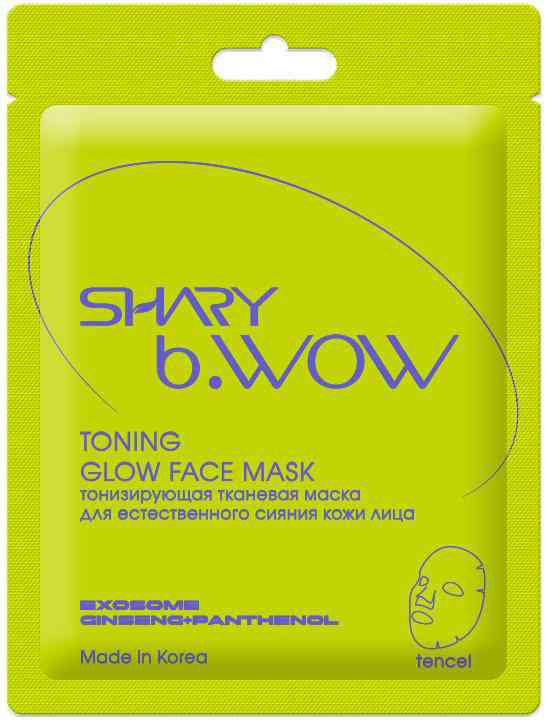 Маска для лица тканевая Shary b.Wow тонизирующая
