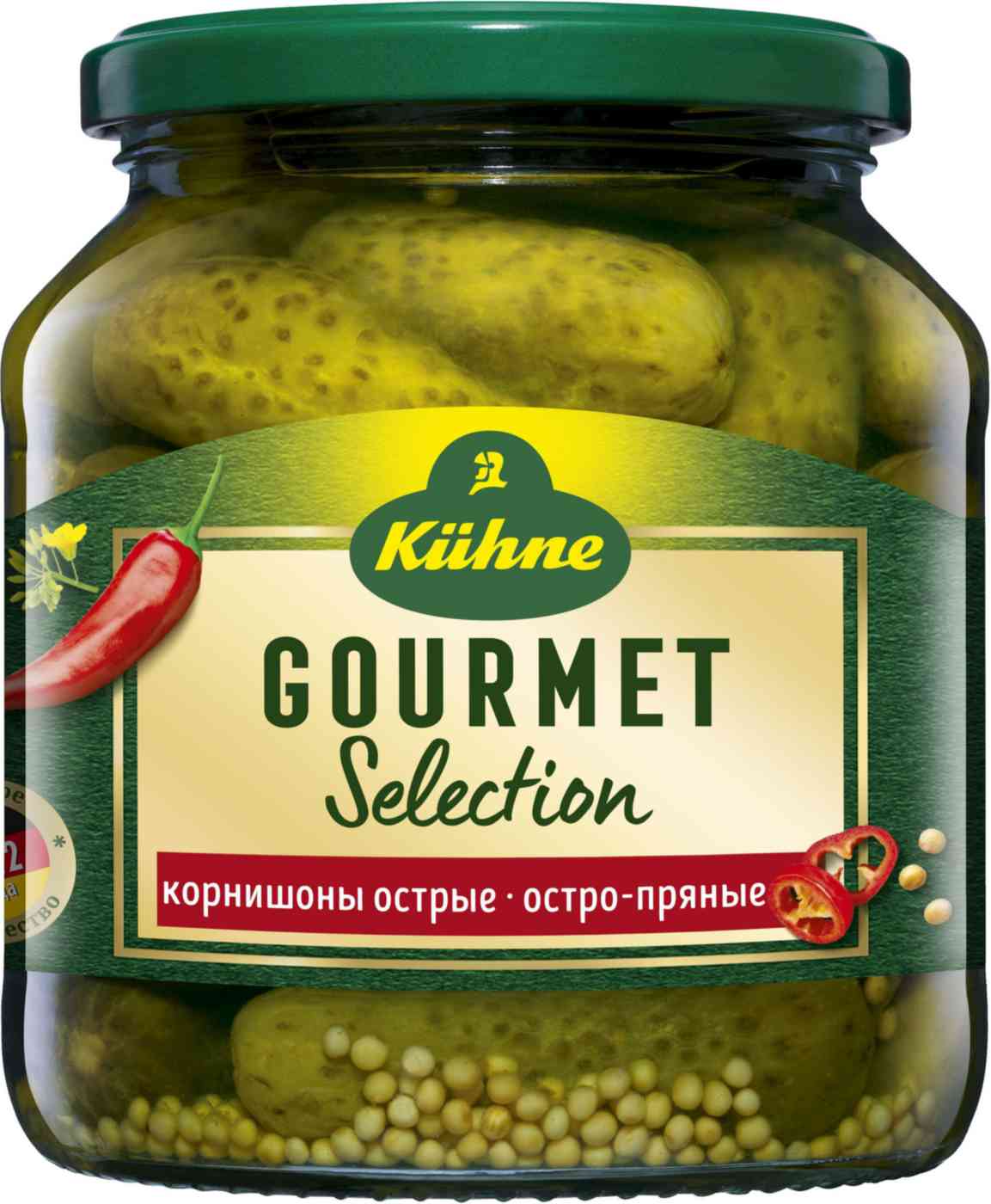 Корнишоны маринованные Kühne острые