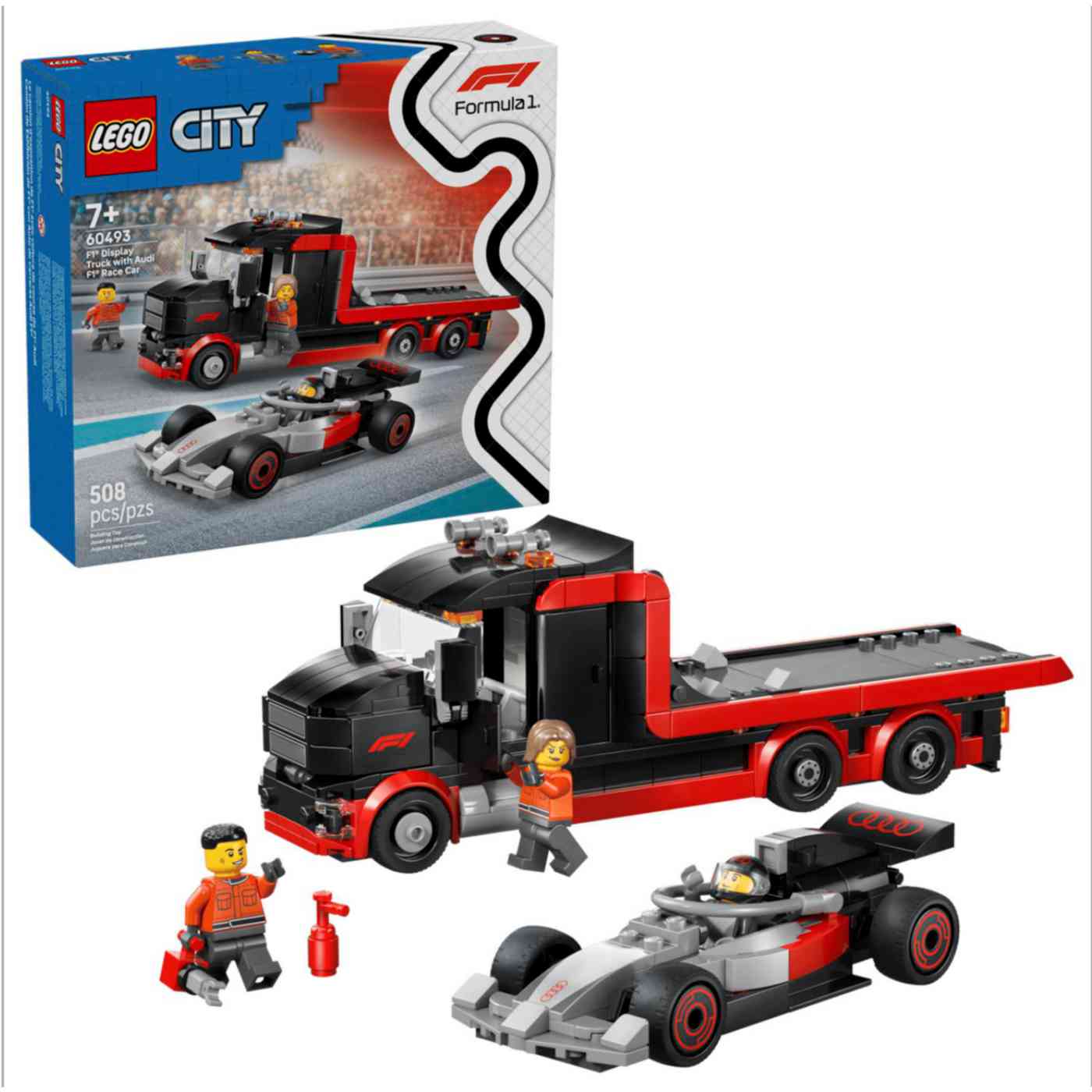 Конструктор LEGO City 60493 Формула-1 Audi F1 7+