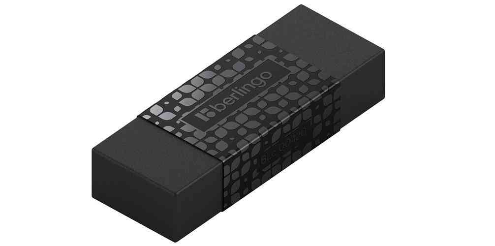 Ластик Berlingo DoubleBlack прямоугольный в ассортименте