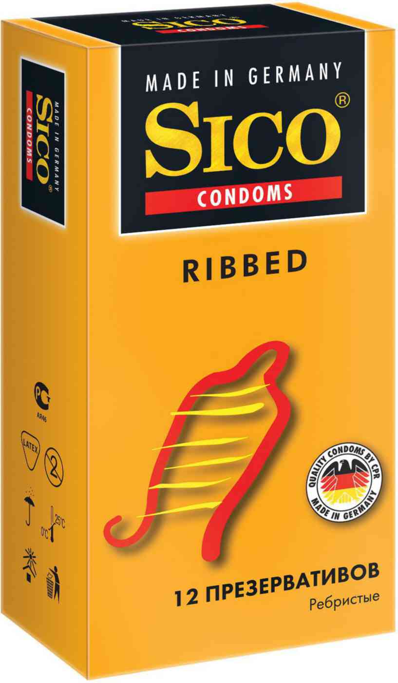 Презервативы ребристые Sico Ribbed