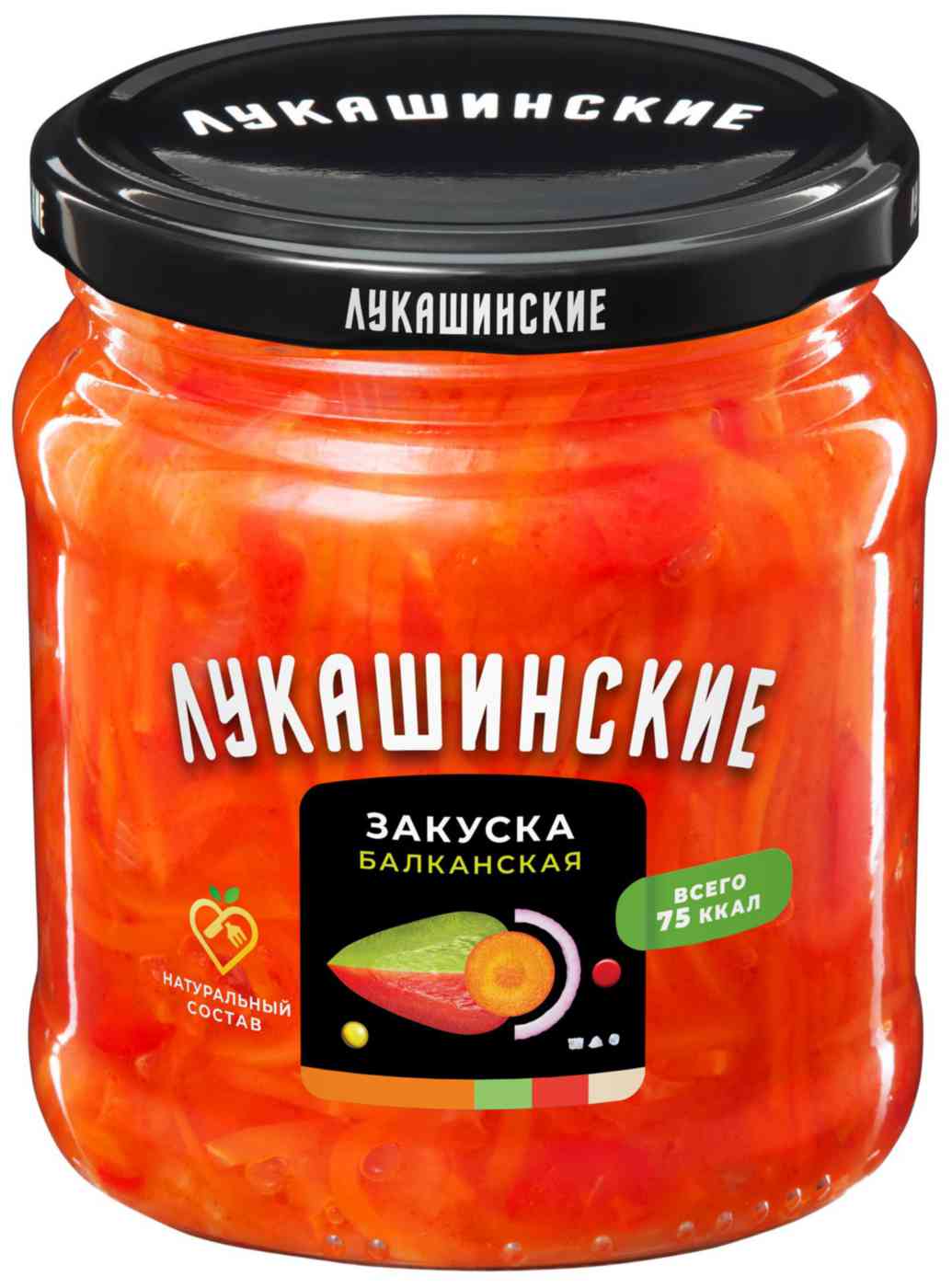 Закуска Балканская Лукашинские из сладкого перца и моркови