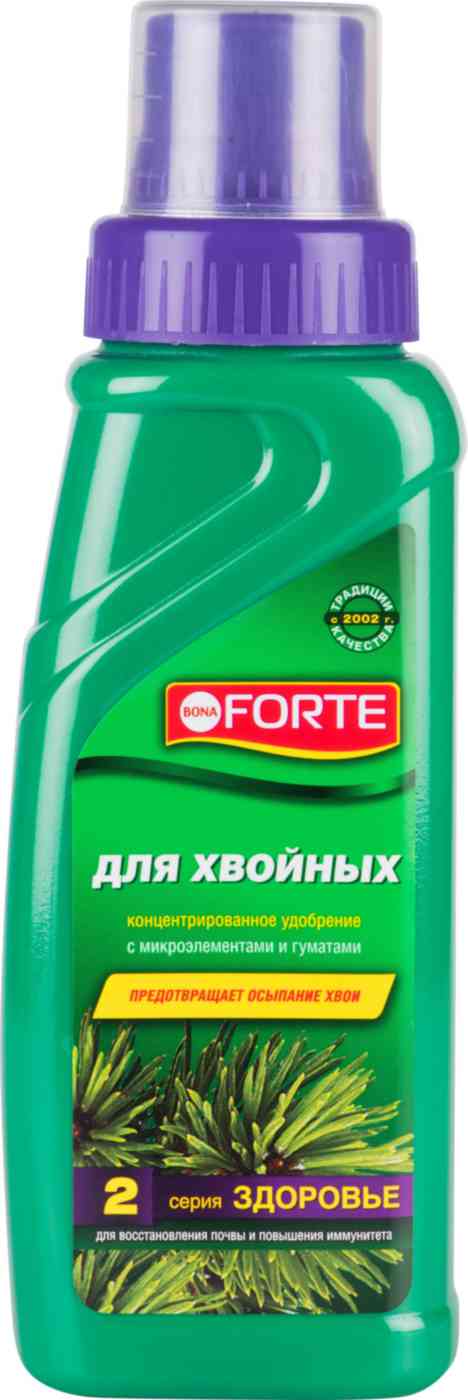 Удобрение Bona Forte для хвойных растений с микроэлементами и гуматами
