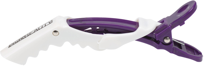 Зажимы для волос DEWAL BEAUTY DBCH36white/purple