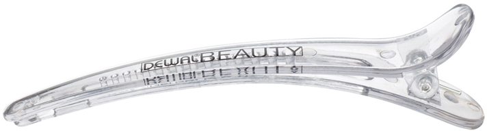 Зажимы для волос DEWAL BEAUTY DBCH86grey/transparent