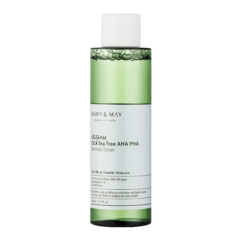 Mary&May Vegan CICA Tea Tree AHA PHA Toner 70681685