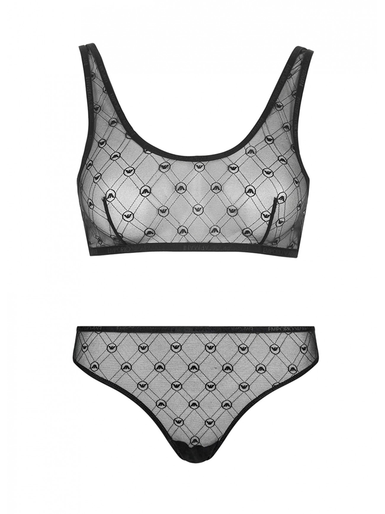 Бюстгалтер+трусы женские Bralette+Brief Set EA UNDERW Emporio Armani 1647883F205