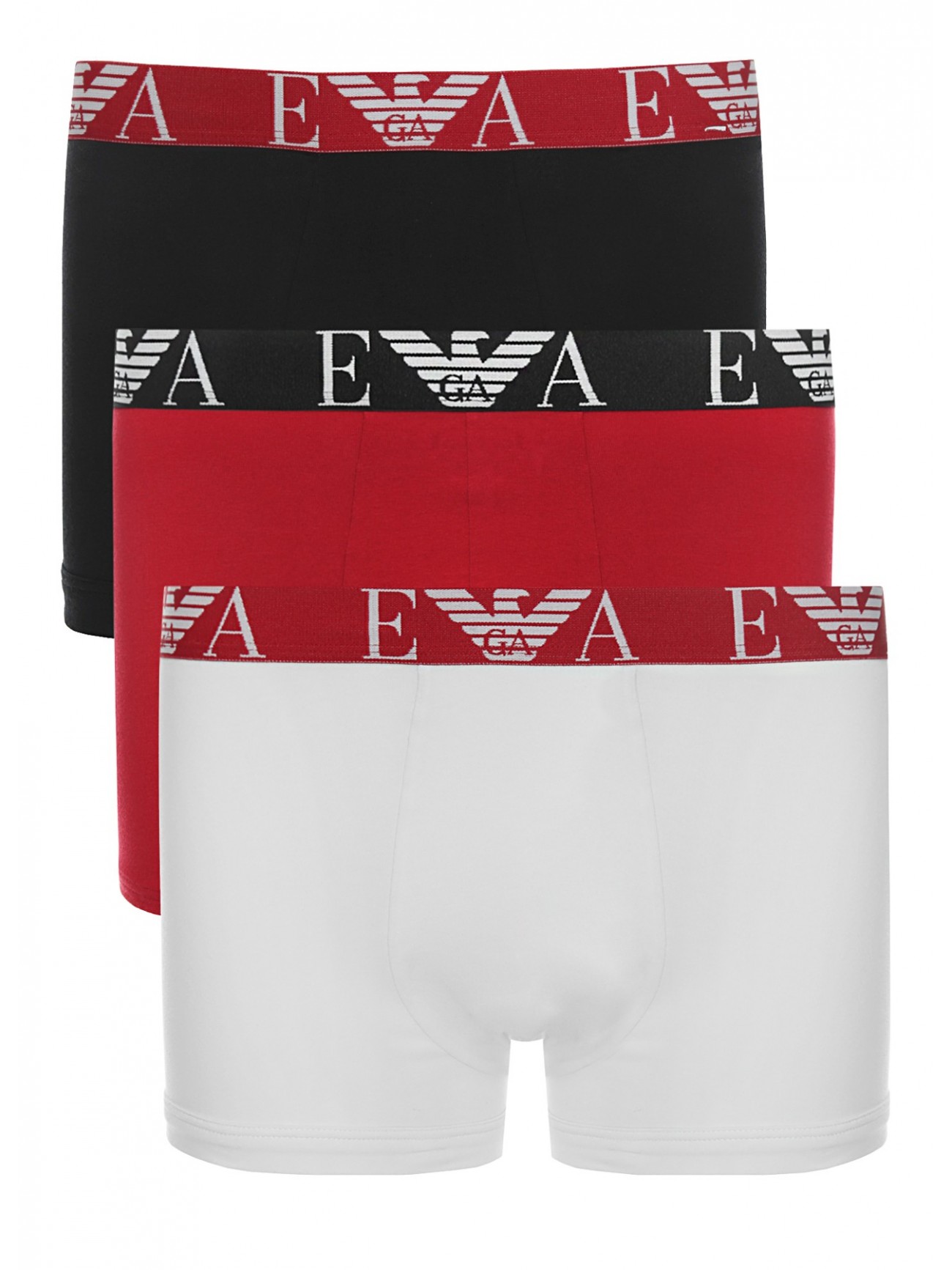 Комплект трусов-боксеров мужских Mens Knit 3-Pack Trunk EMPORIO ARMANI EM000259AF10778