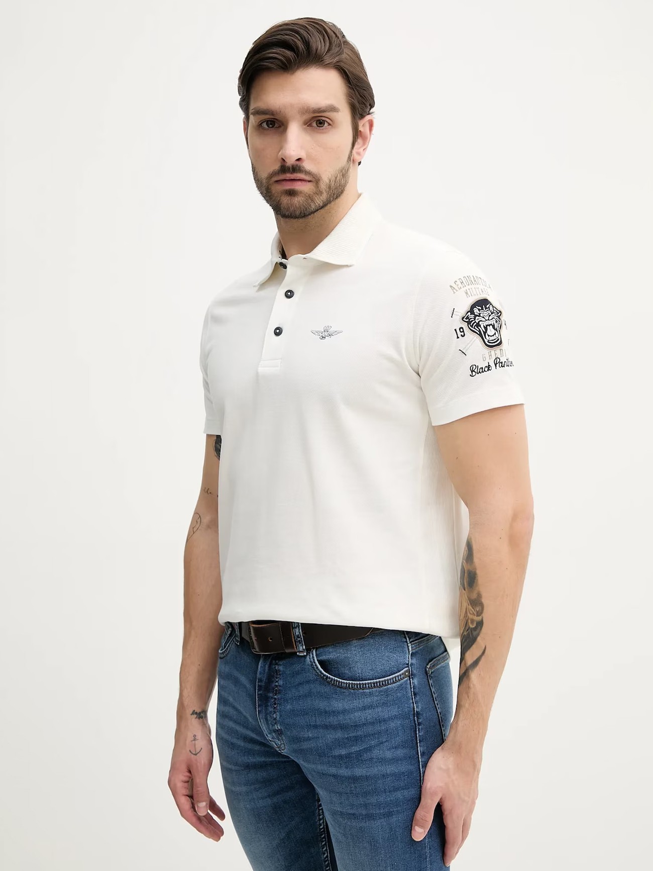 Рубашка-поло мужская Black Panthers AERONAUTICA MILITARE PO1866P310