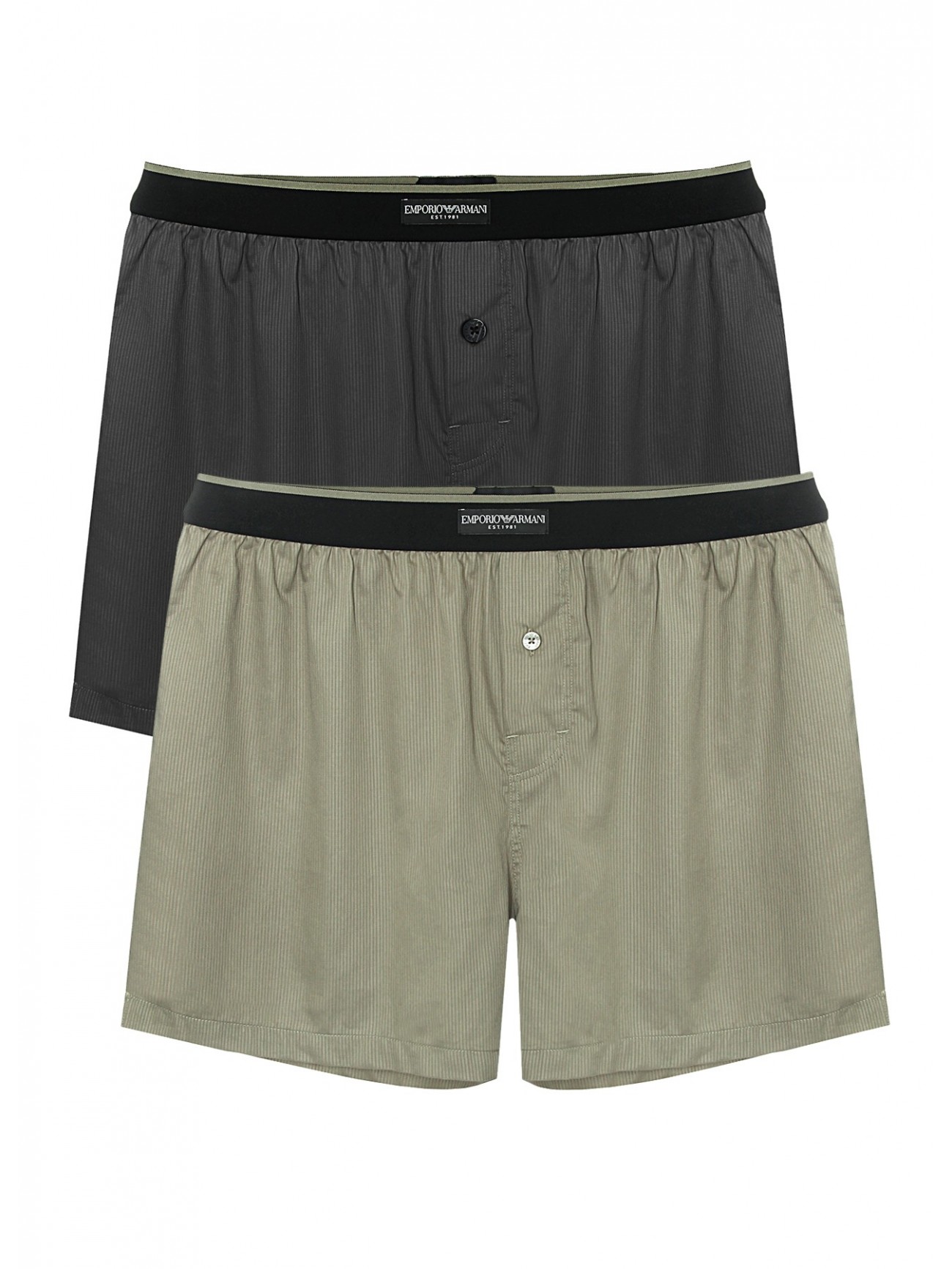 Комплект трусов-боксеров мужских Mens Knit 2-Pack Boxer EMPORIO ARMANI EM000403AF10777