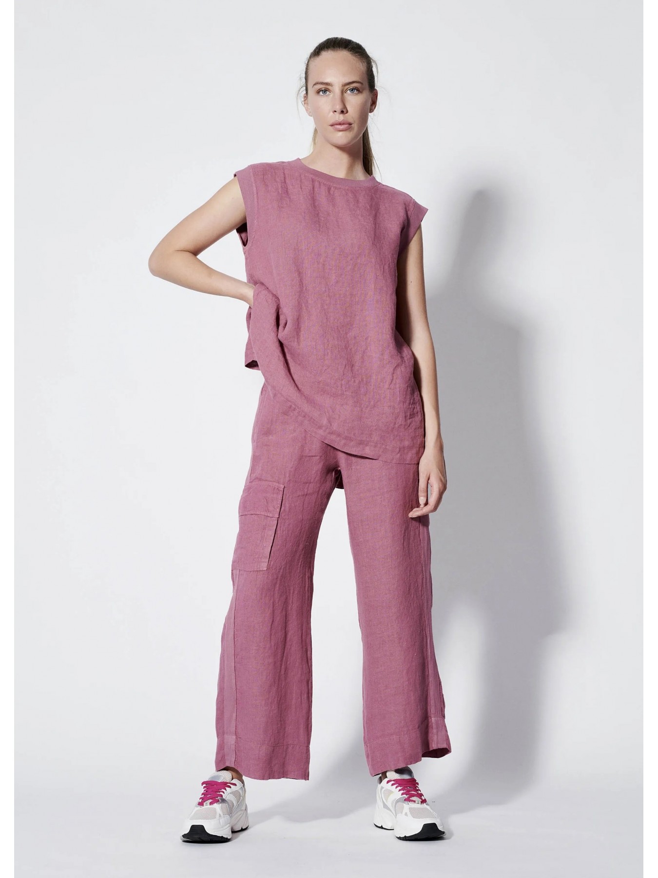 Брюки женские Linen Straight Pants DEHA D83236
