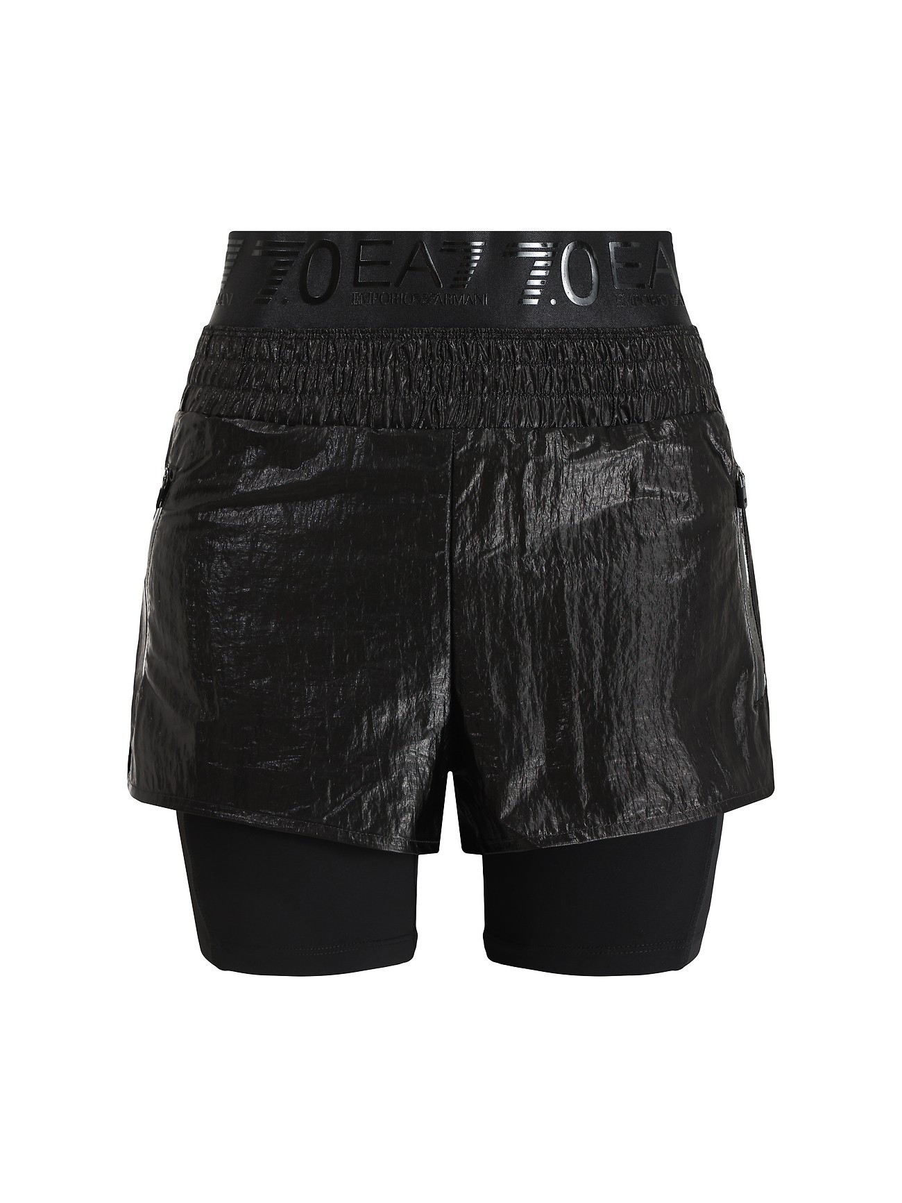 Двойные спортивные женские шорты Shorts EA7 EA7 Emporio Armani 3DTS68TNFQZ