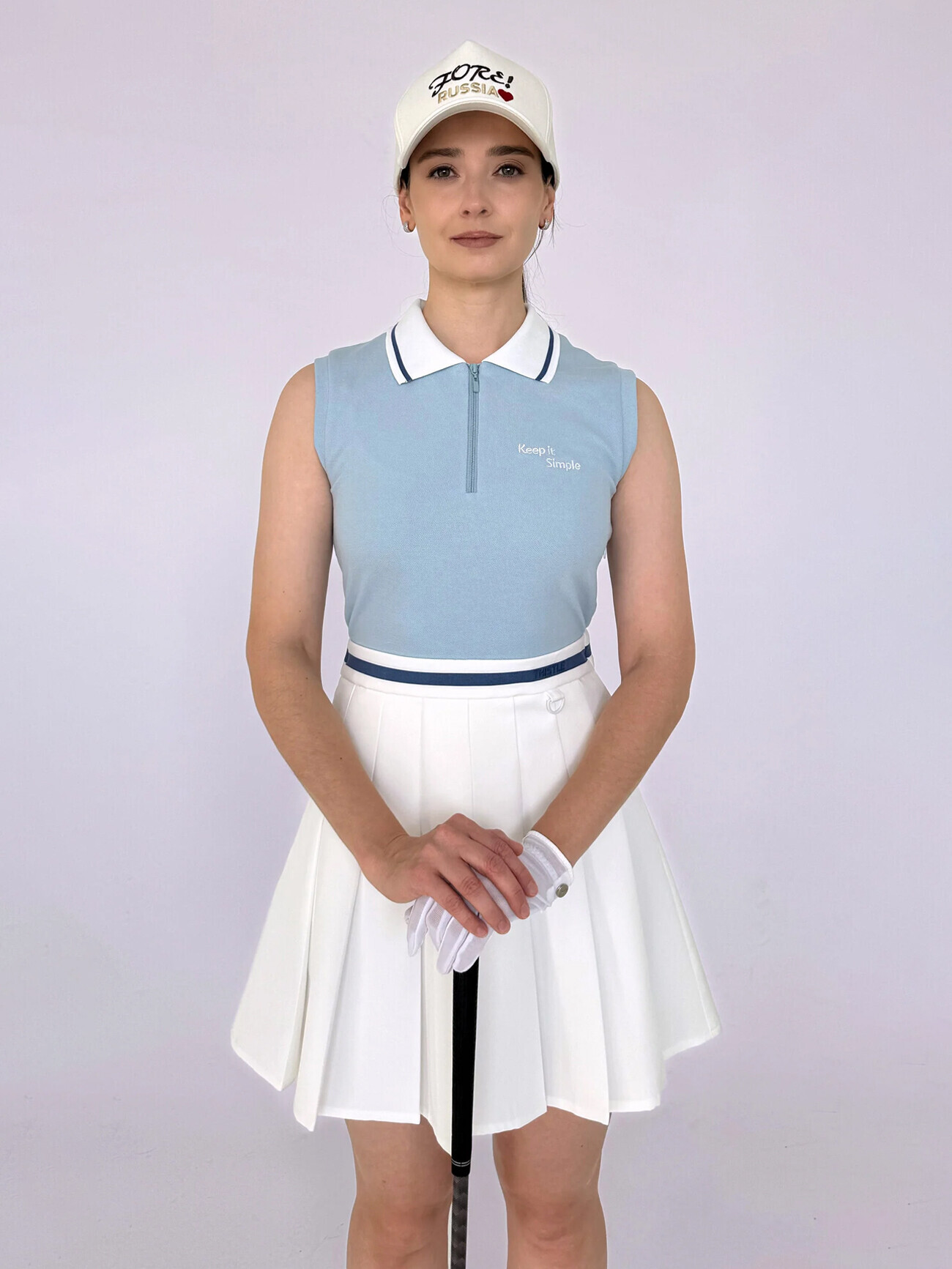 Платье женское с воротником поло THISTLE D003BLP