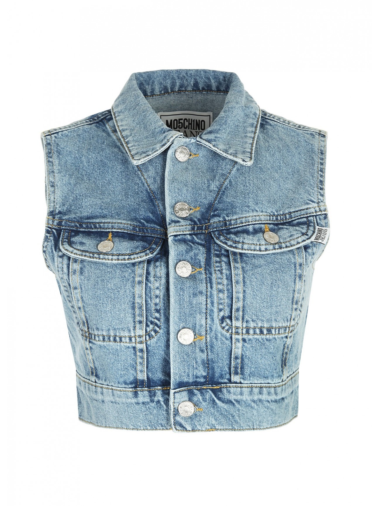 Жилет джинсовый женский MO5CH1NO JEANS A05053236