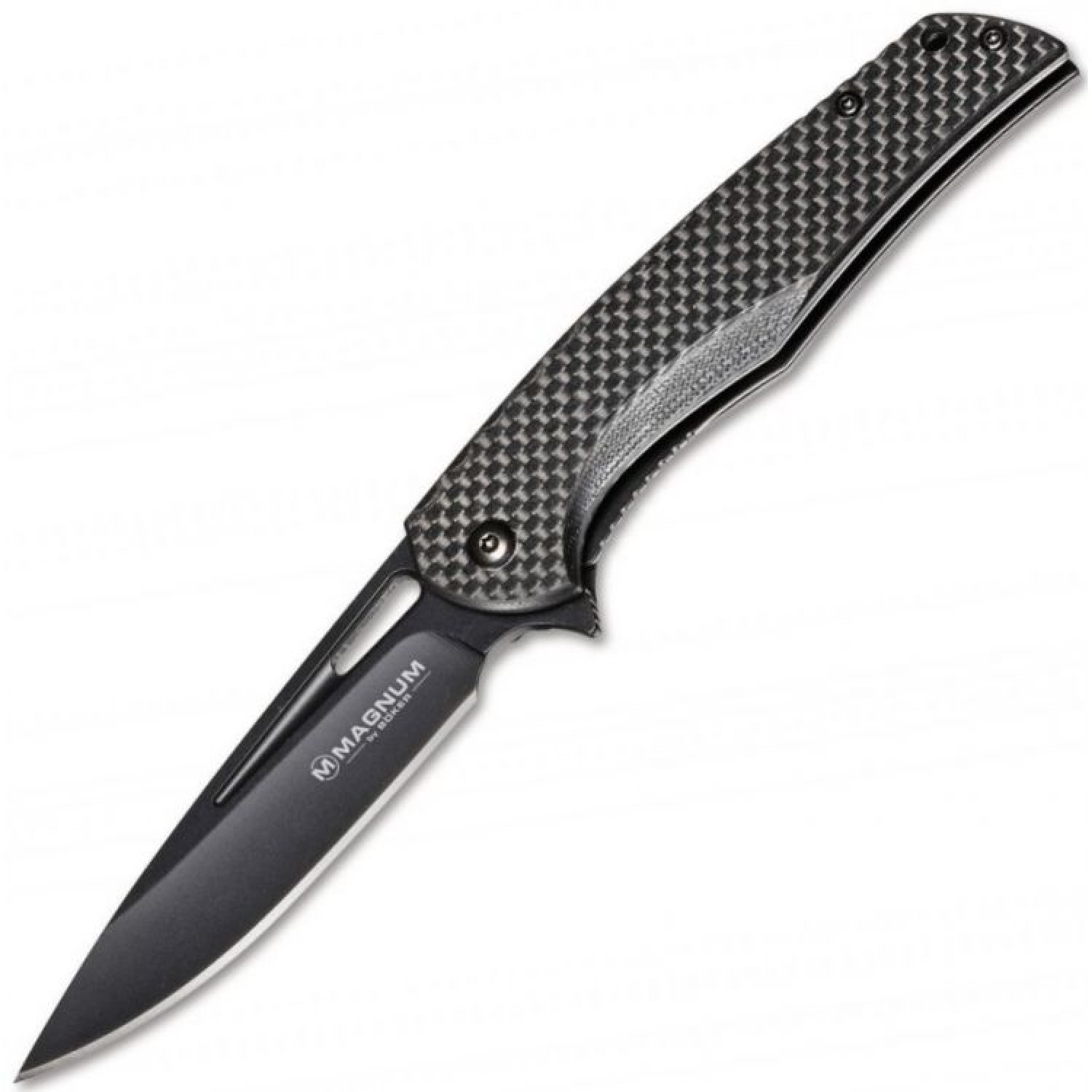 Складной нож Boker Magnum Black Carbon, сталь 440A, рукоять G10/карбон