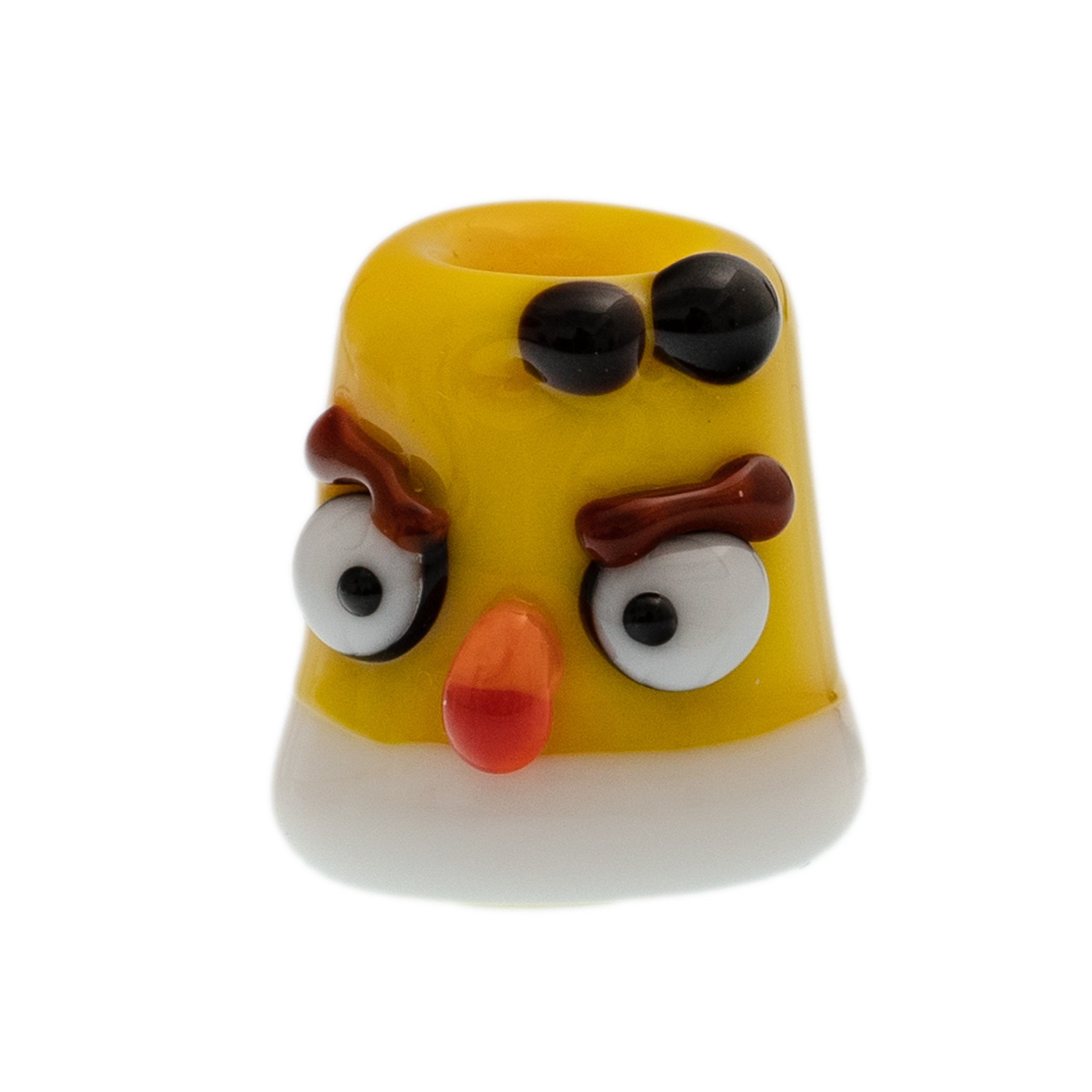 Бусина Angry bird, желтая, стекло Огненные Сказки