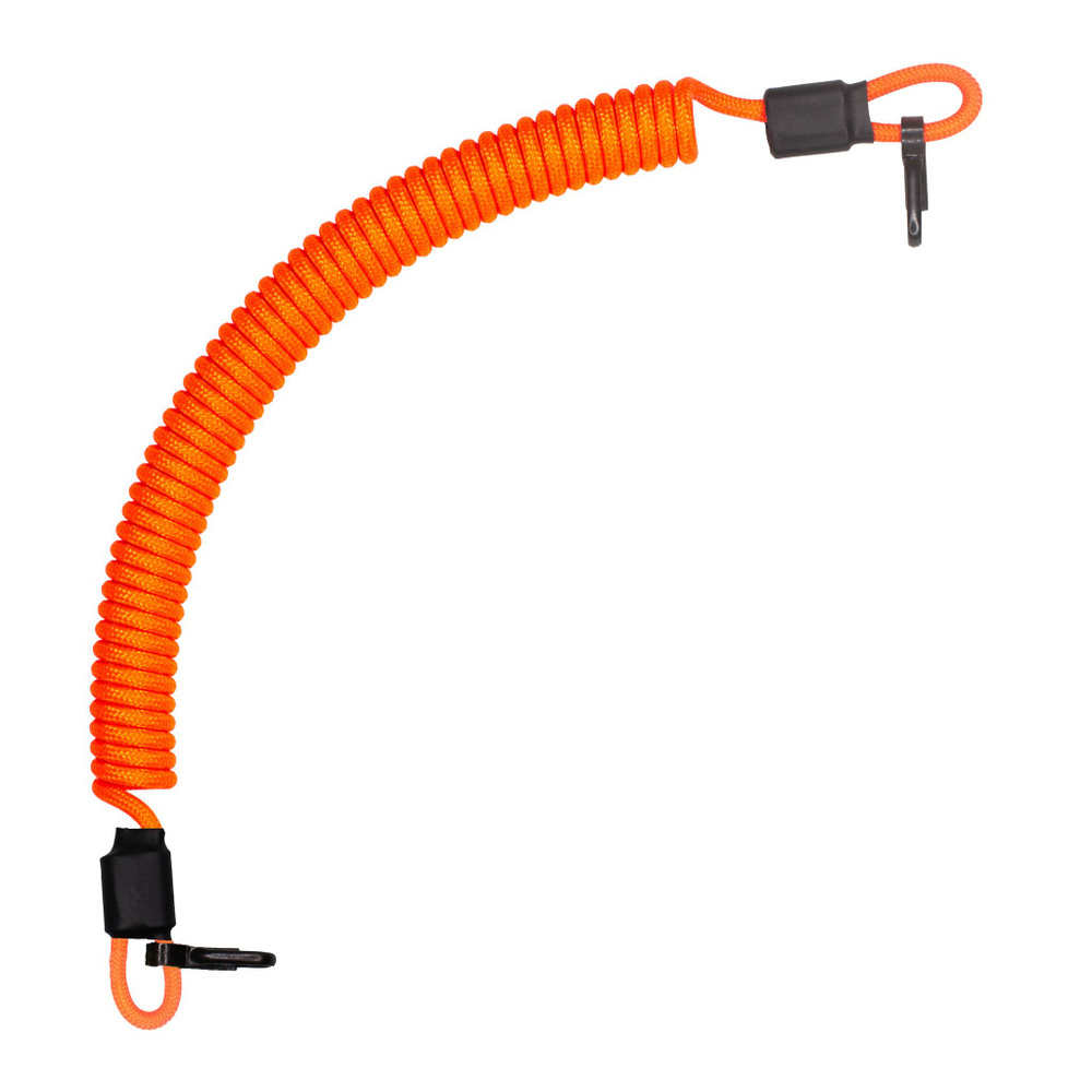 Страховочный шнур (тренчик) из паракорда с карабинами, Neon orange Original Paracord