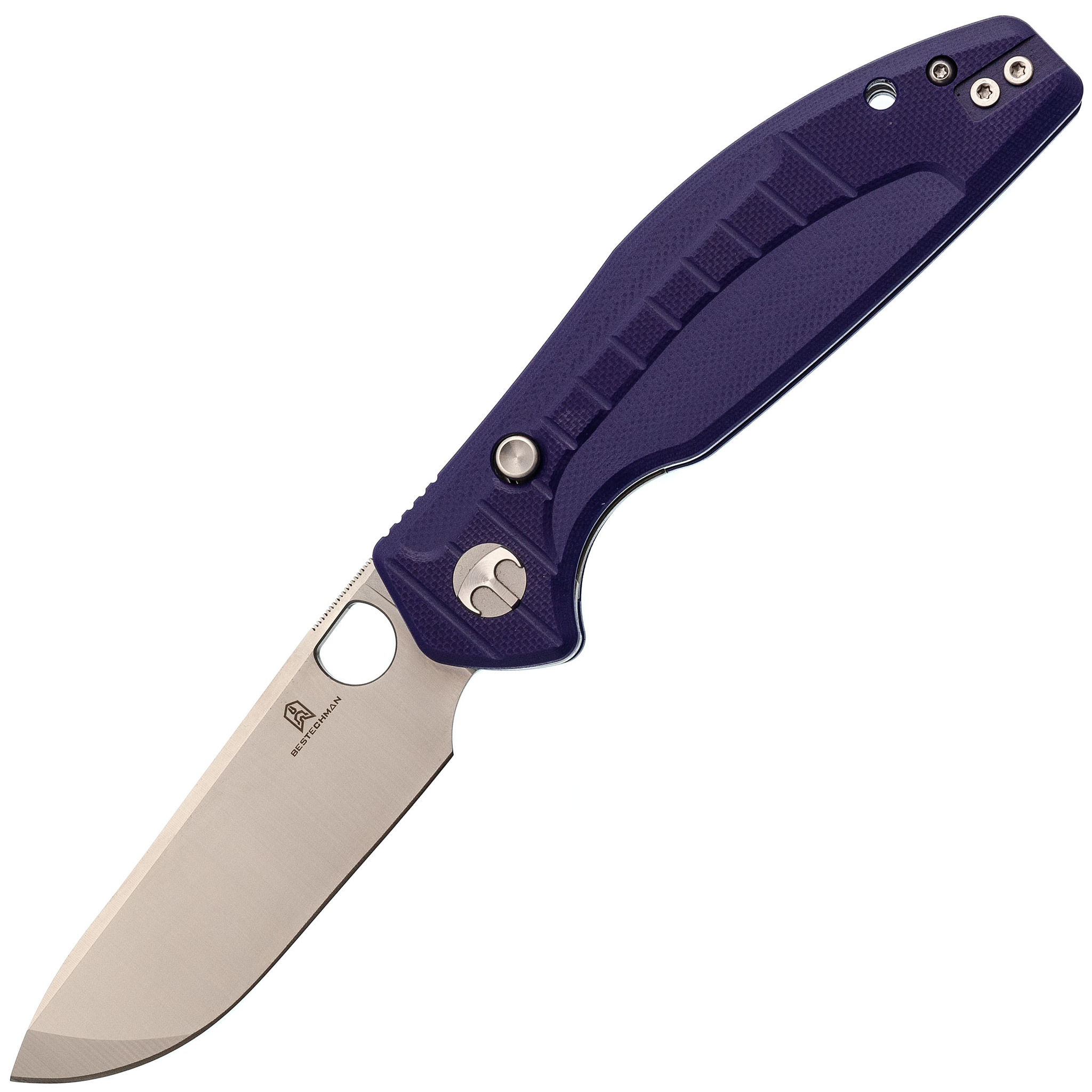Складной нож Bestechman Angry Owl, сталь D2, рукоять G10, фиолетовый Bestech Knives