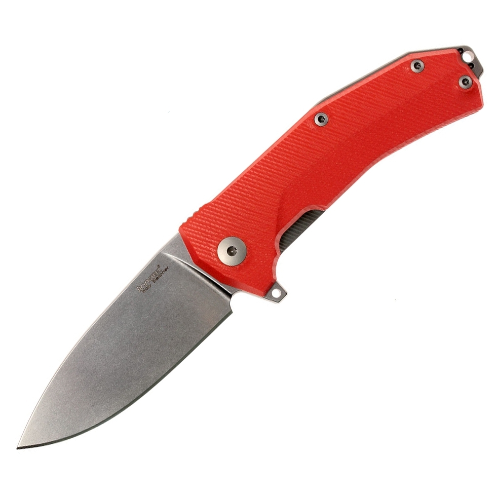 Нож складной LionSteel KUR OR G10 Orange Flipper, сталь Uddeholm Sleipner®, стеклотекстолит, оранжевый Lion Steel