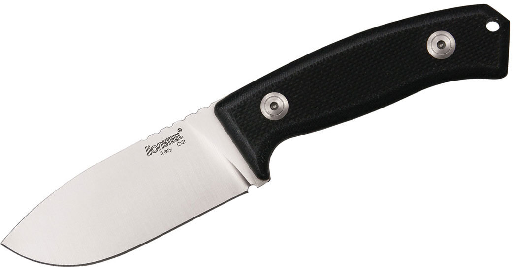 Нож с фиксированным клинком LionSteel M2 G10, сталь D2, рукоять G-10, черный Lion Steel