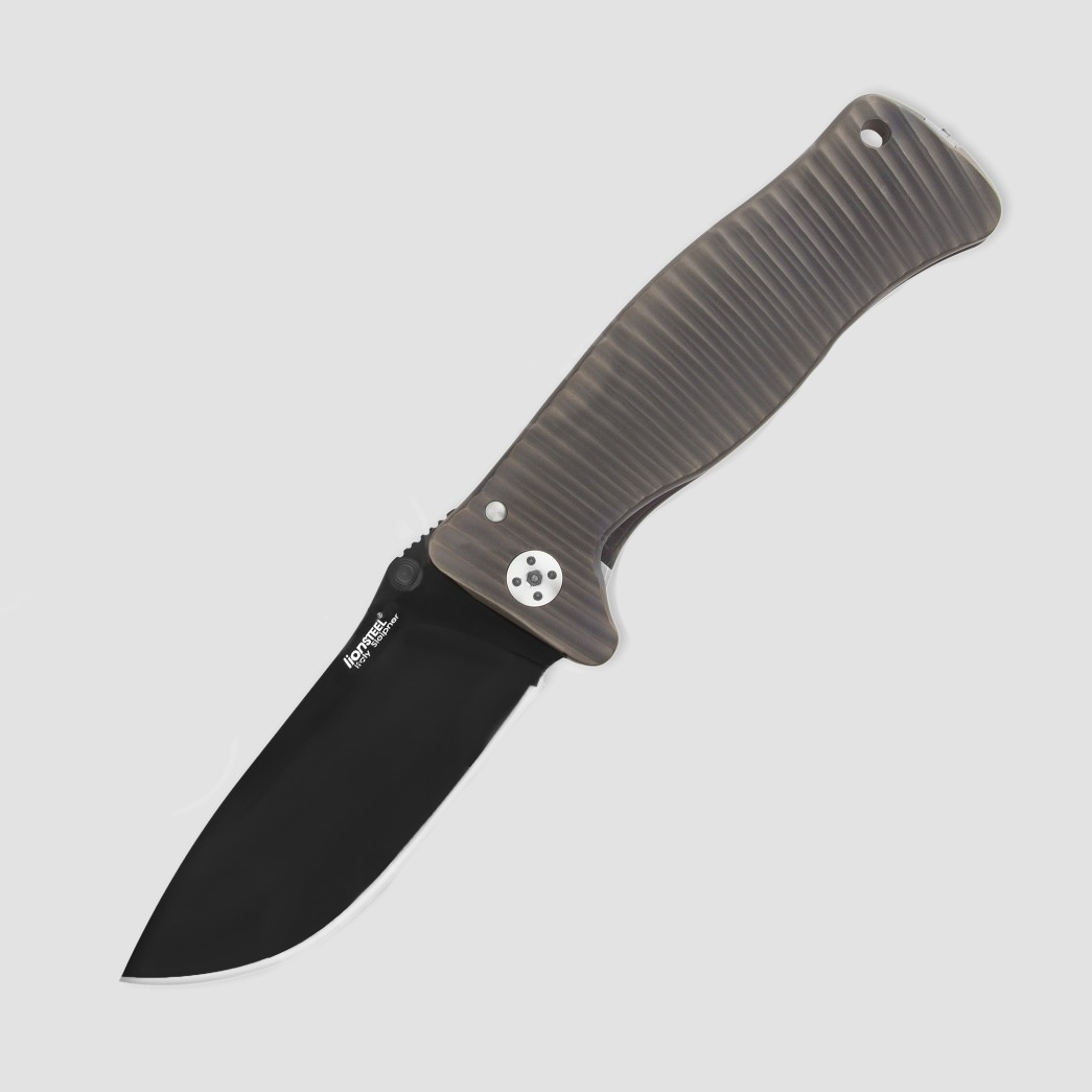 Нож складной LionSteel SR1 BB, сталь Uddeholm Sleipner, рукоять титан Lion Steel