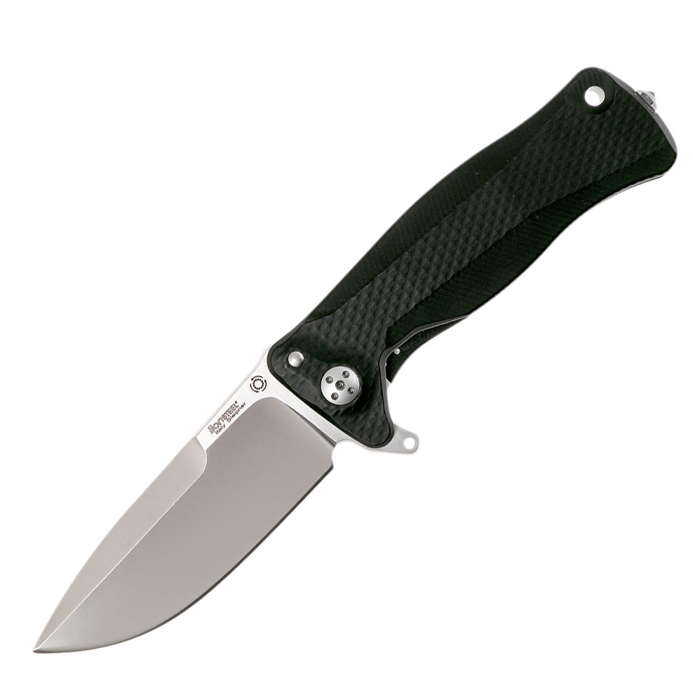 Нож складной LionSteel SR11A BS, сталь Uddeholm Sleipner®, рукоять алюминий (Black Solid® Aluminum) Lion Steel