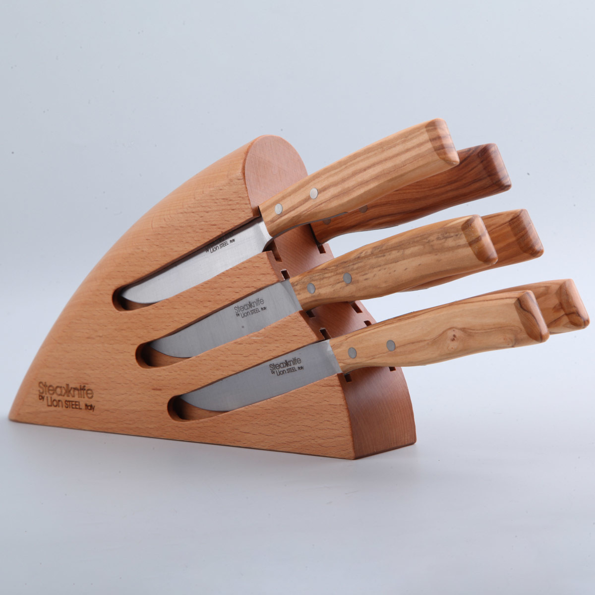 Набор ножей для стейка LionSteel с подставкой - 9001C UL, 6 шт Lion Steel