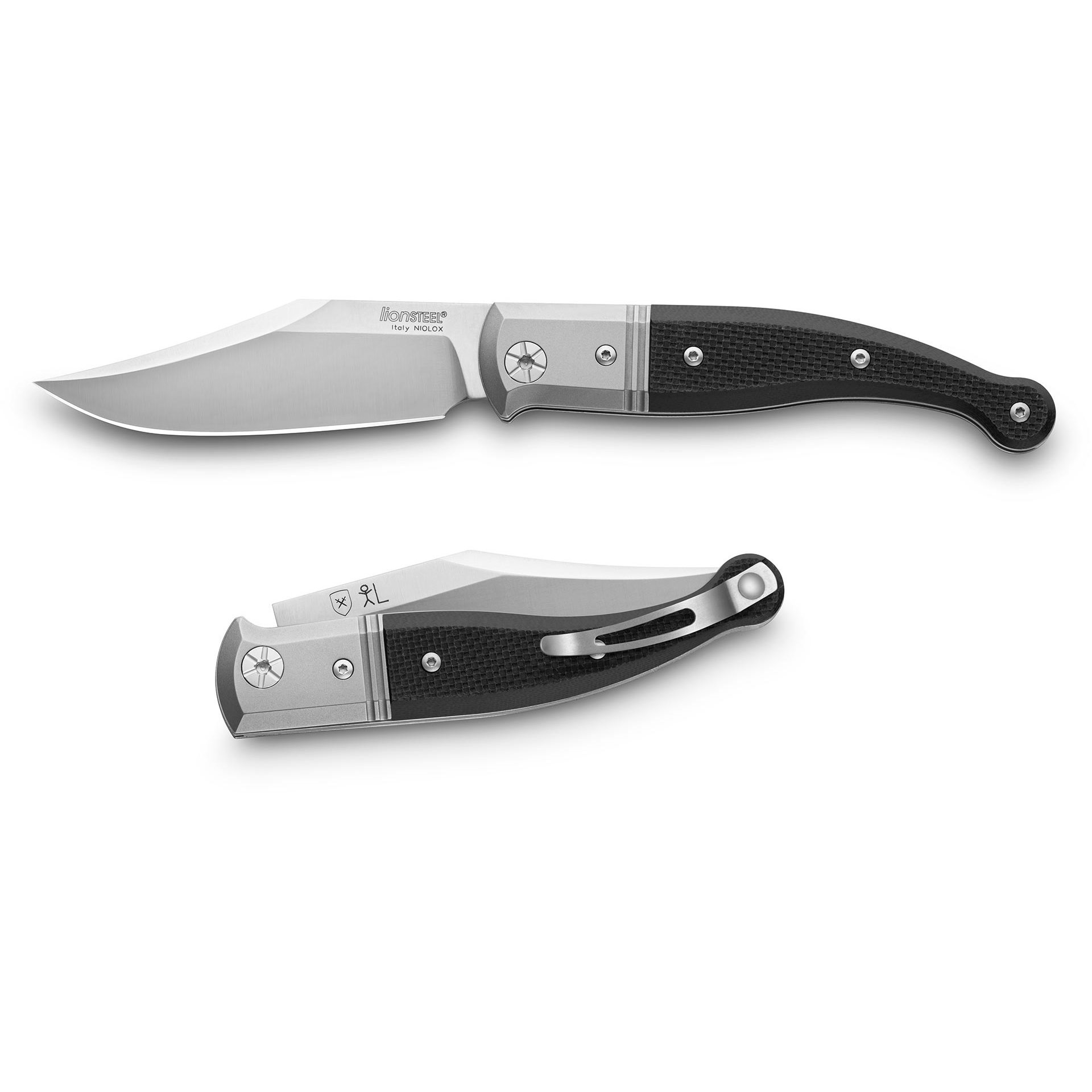 Складной нож LionSteel Gitano, сталь Niolox, рукоять Black G10 Lion Steel