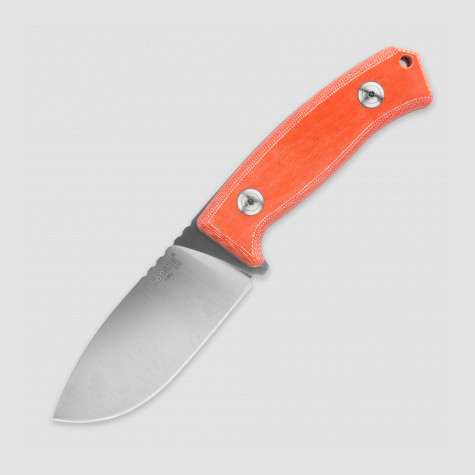 Нож с фиксированным клинком LionSteel M2 MiOR, сталь D2, рукоять Orange micarta Lion Steel