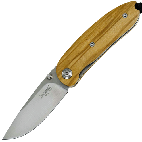 Складной нож Lionsteel Mini, сталь D2, рукоять оливковое дерево Lion Steel