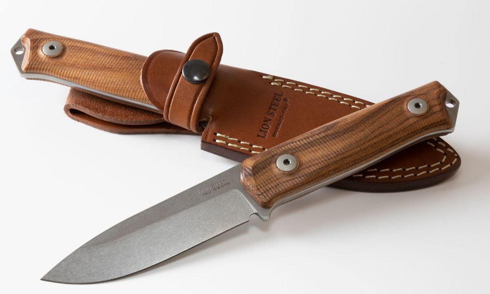 Нож LionSteel B41 Bushcraft, сталь Sleipner, рукоять дерево Lion Steel
