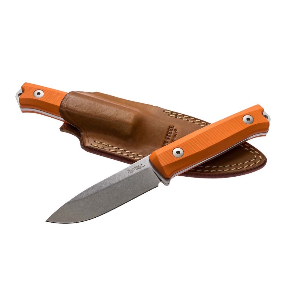 Нож с фиксированным клинком LionSteel Bushcraft-R, сталь Uddeholm Sleipner, рукоять G10, оранжевый Lion Steel