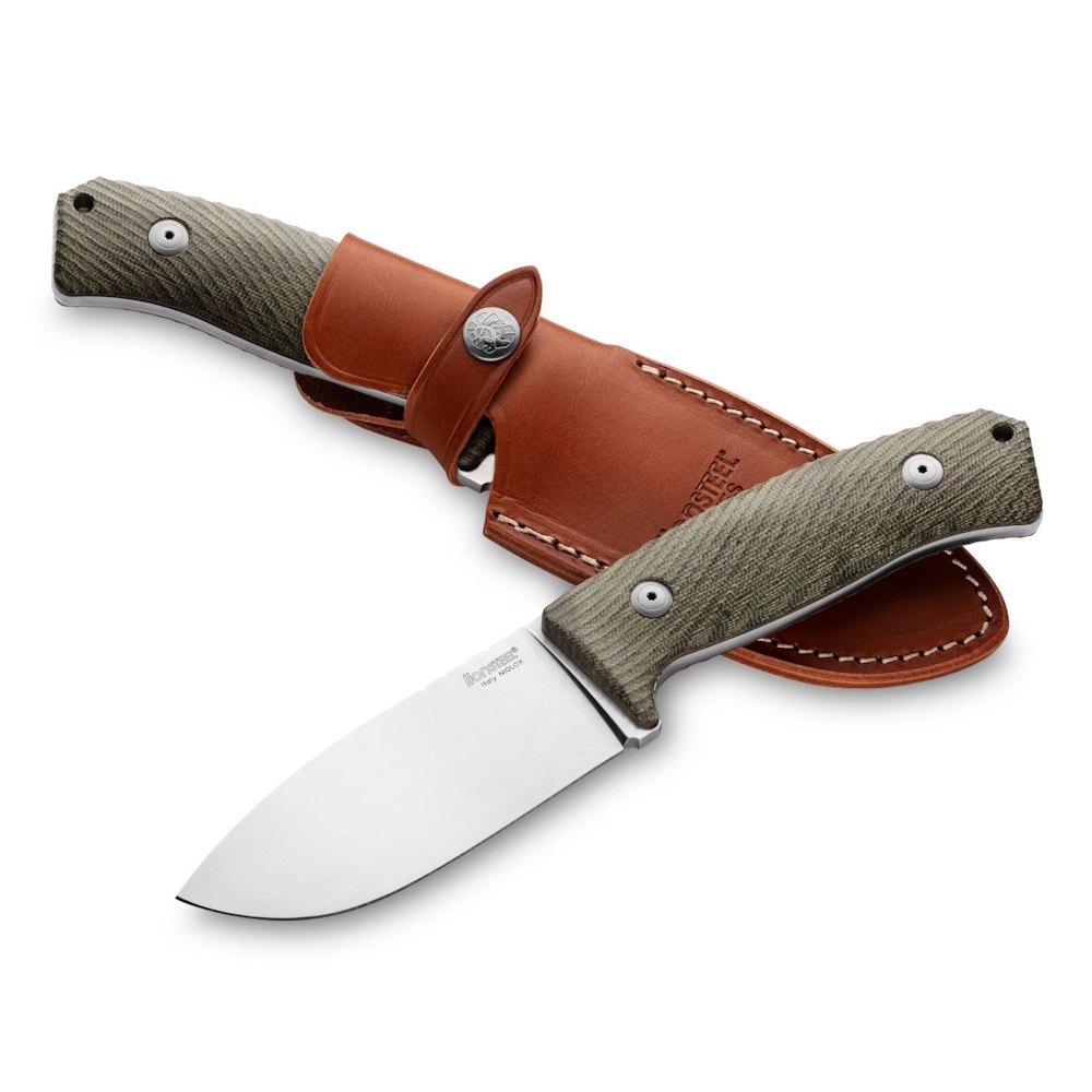 Нож с фиксированным клинком LionSteel M3, сталь Niolox, рукоять микарта, зеленый Lion Steel