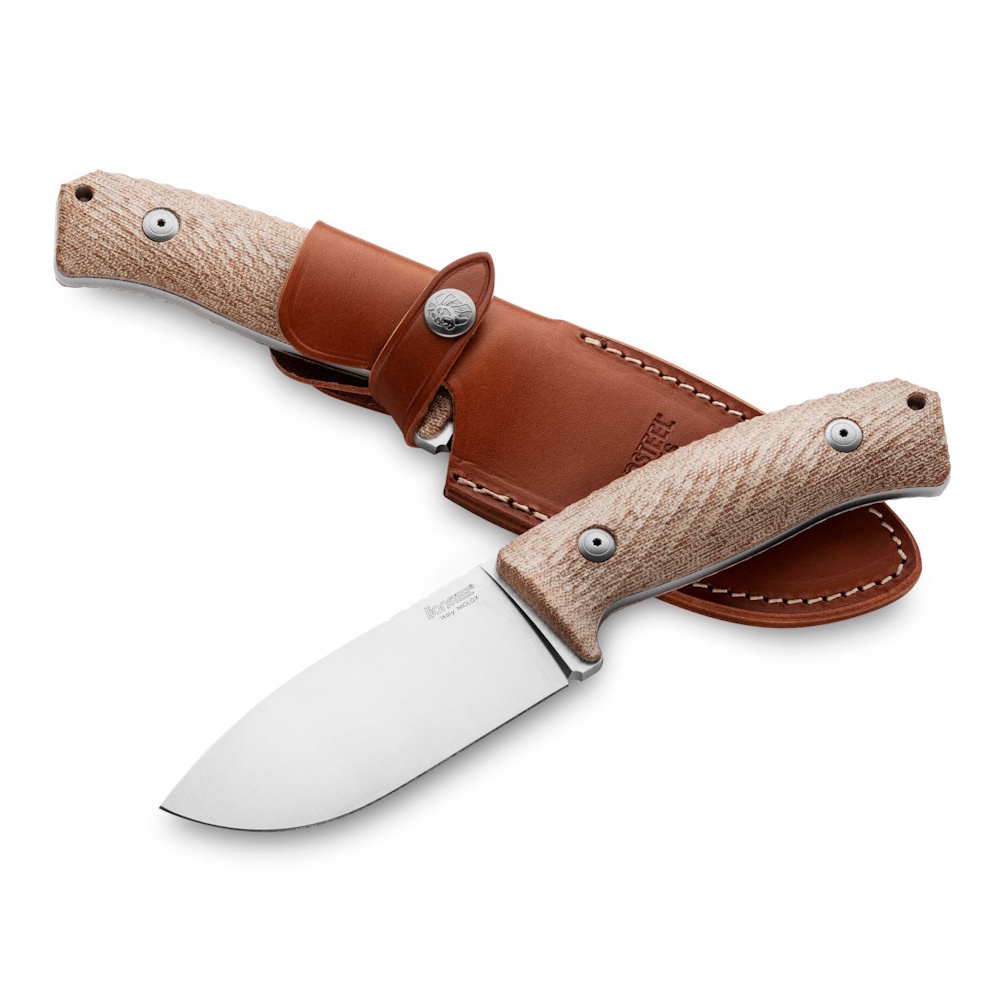 Нож с фиксированным клинком LionSteel M3, сталь Niolox, рукоять микарта, бежевый Lion Steel