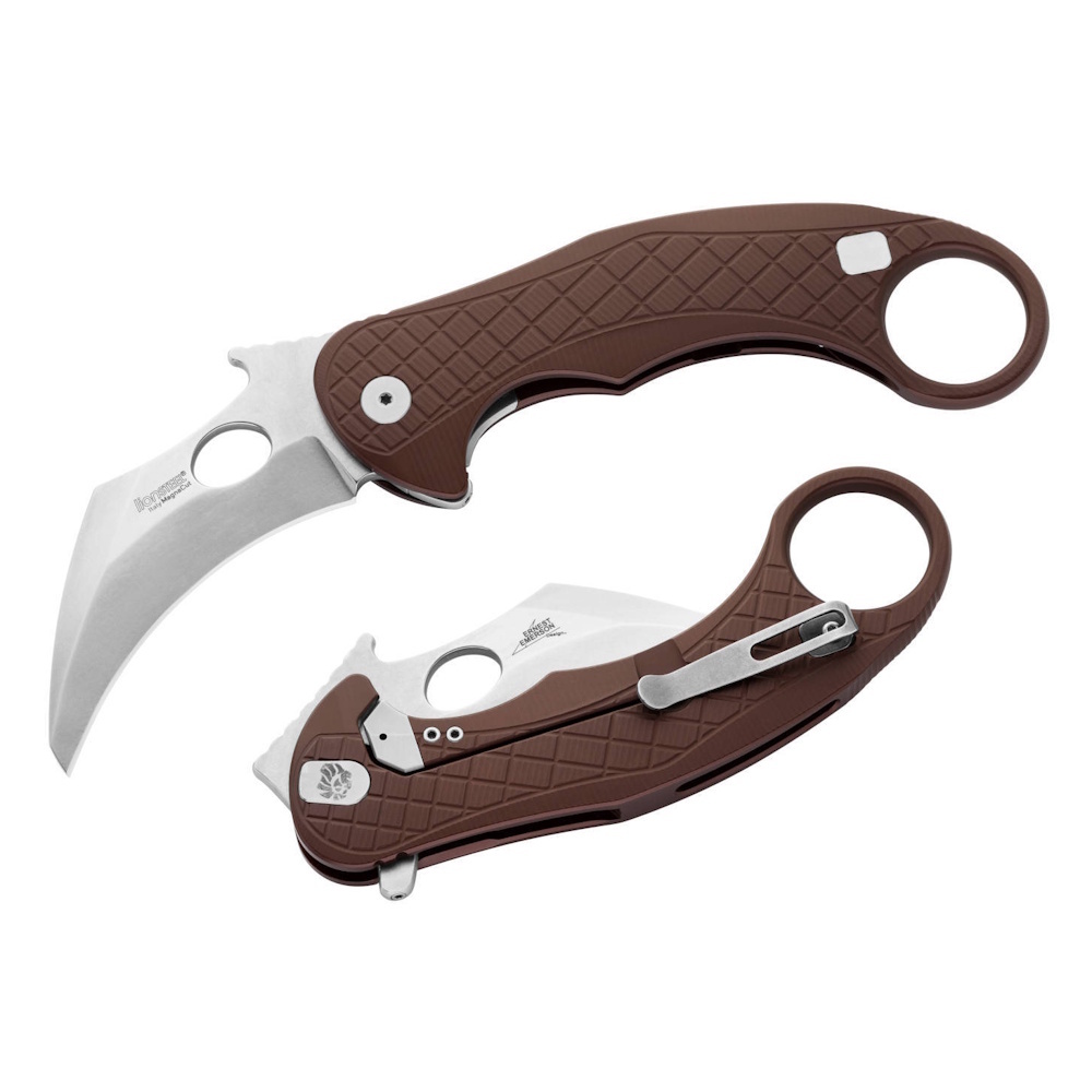 Складной нож LionSteel L.E.One, сталь Magnacut, рукоять алюминий, коричневый Lion Steel