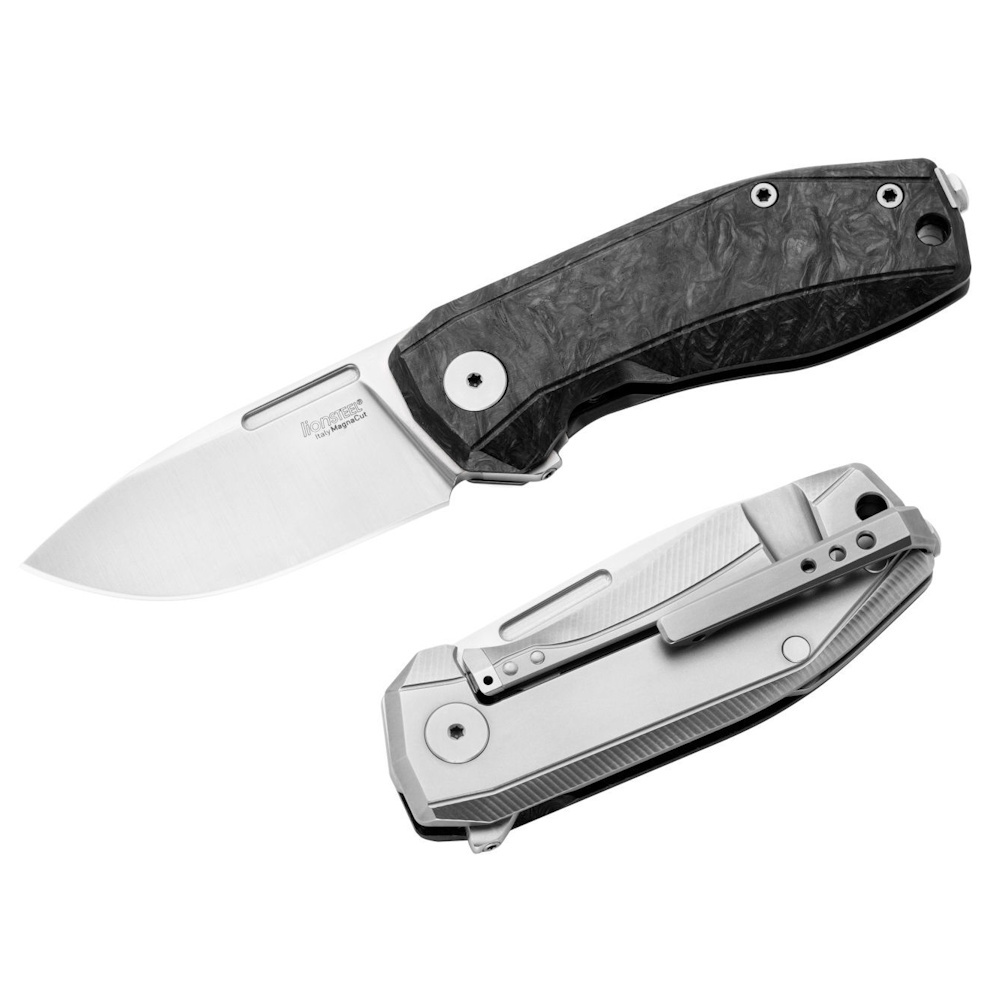 Складной нож LionSteel NANO, сталь MagnaCut, рукоять титан/карбон Lion Steel