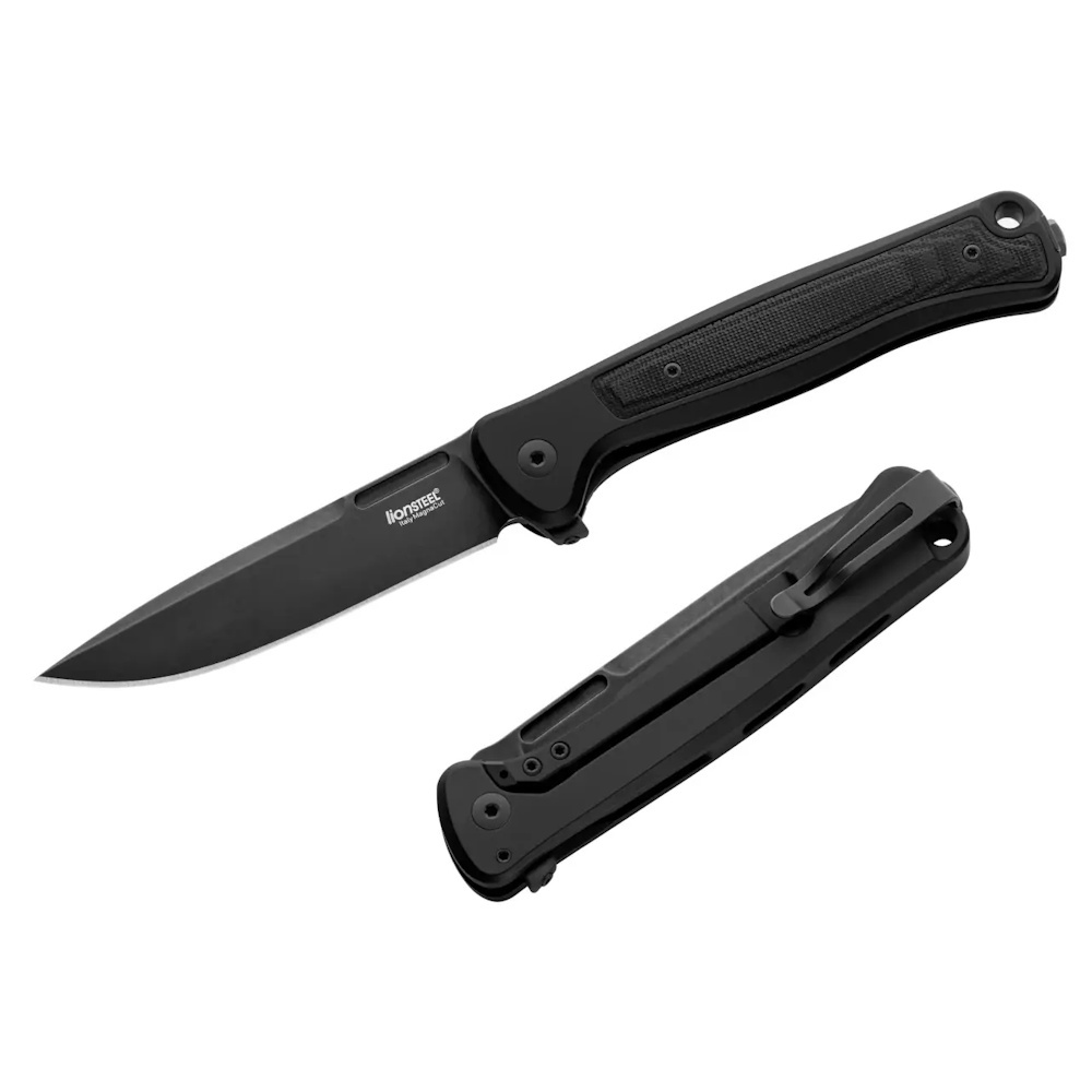 Складной нож LionSteel Skinny Aluminium, сталь MagnaCut, рукоять алюминий/микарта, черный Lion Steel