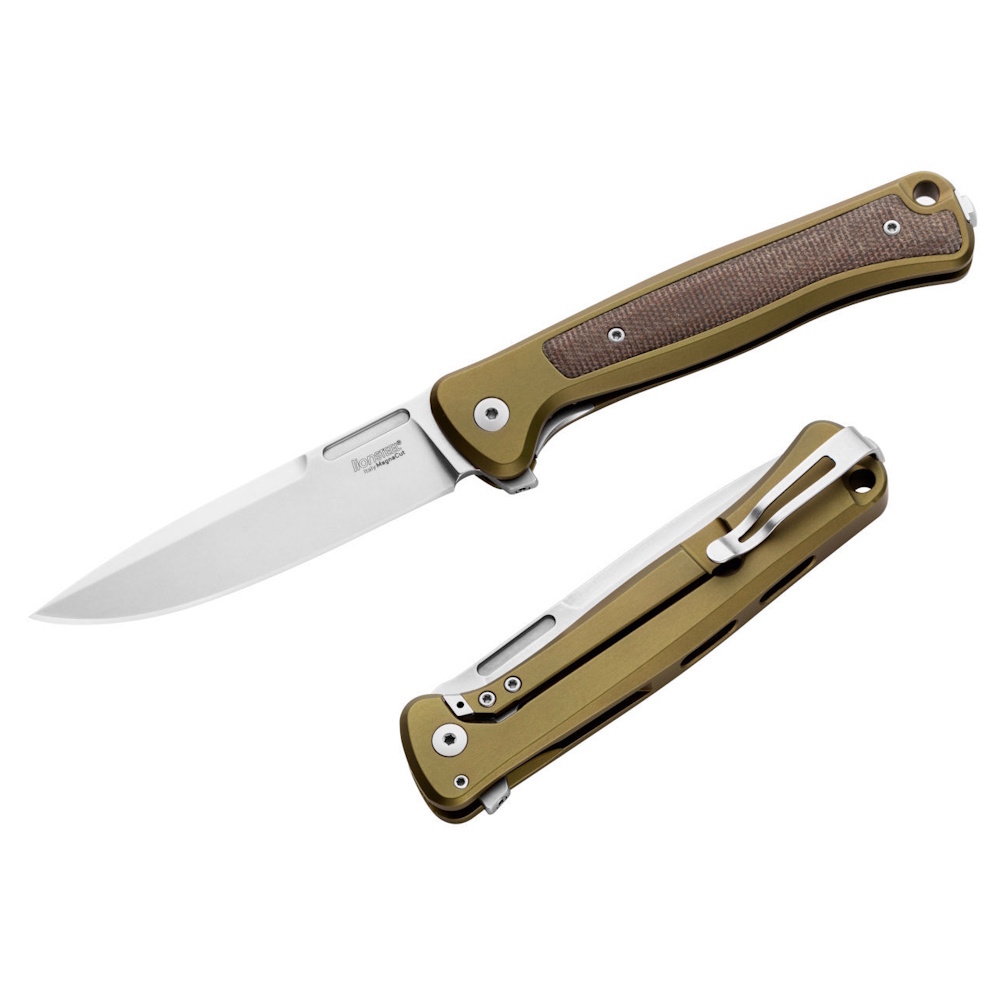 Складной нож LionSteel Skinny Aluminium, сталь MagnaCut, рукоять алюминий/микарта, зеленый Lion Steel