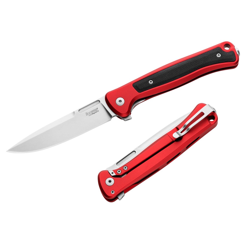 Складной нож LionSteel Skinny Aluminium, сталь MagnaCut, рукоять алюминий/микарта, красный Lion Steel