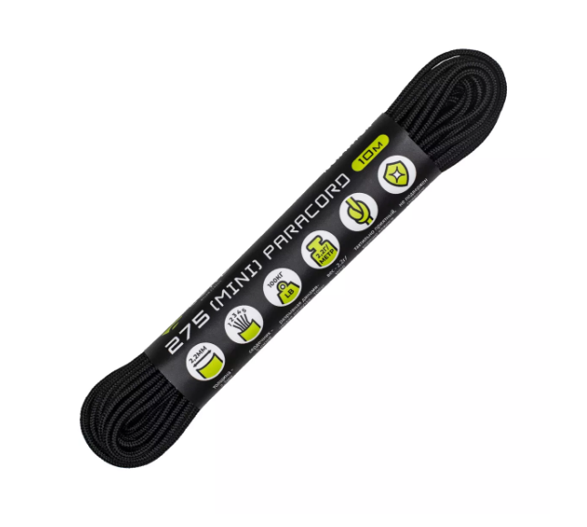 Паракорд 275 Black, 10 м Original Paracord