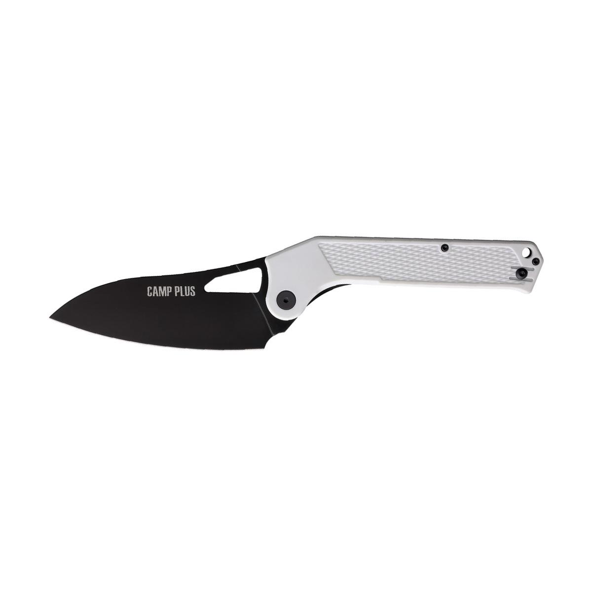 Складной нож Ontario Camp Plus EDC Linerlock, сталь 420, рукоять термопластик GRN, белый