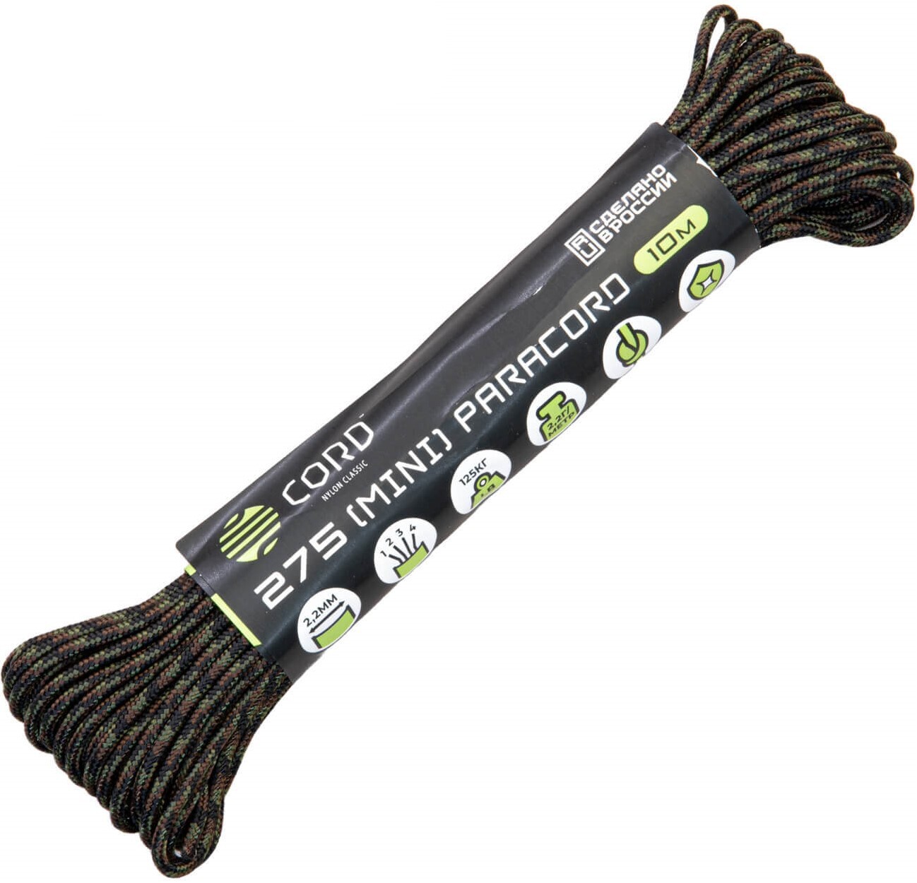 Паракорд 275 Woodland, 10 м Original Paracord