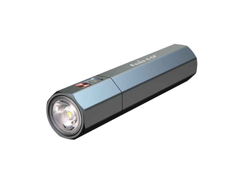 Фонарь Fenix E-CP с функцией повербанка, голубой