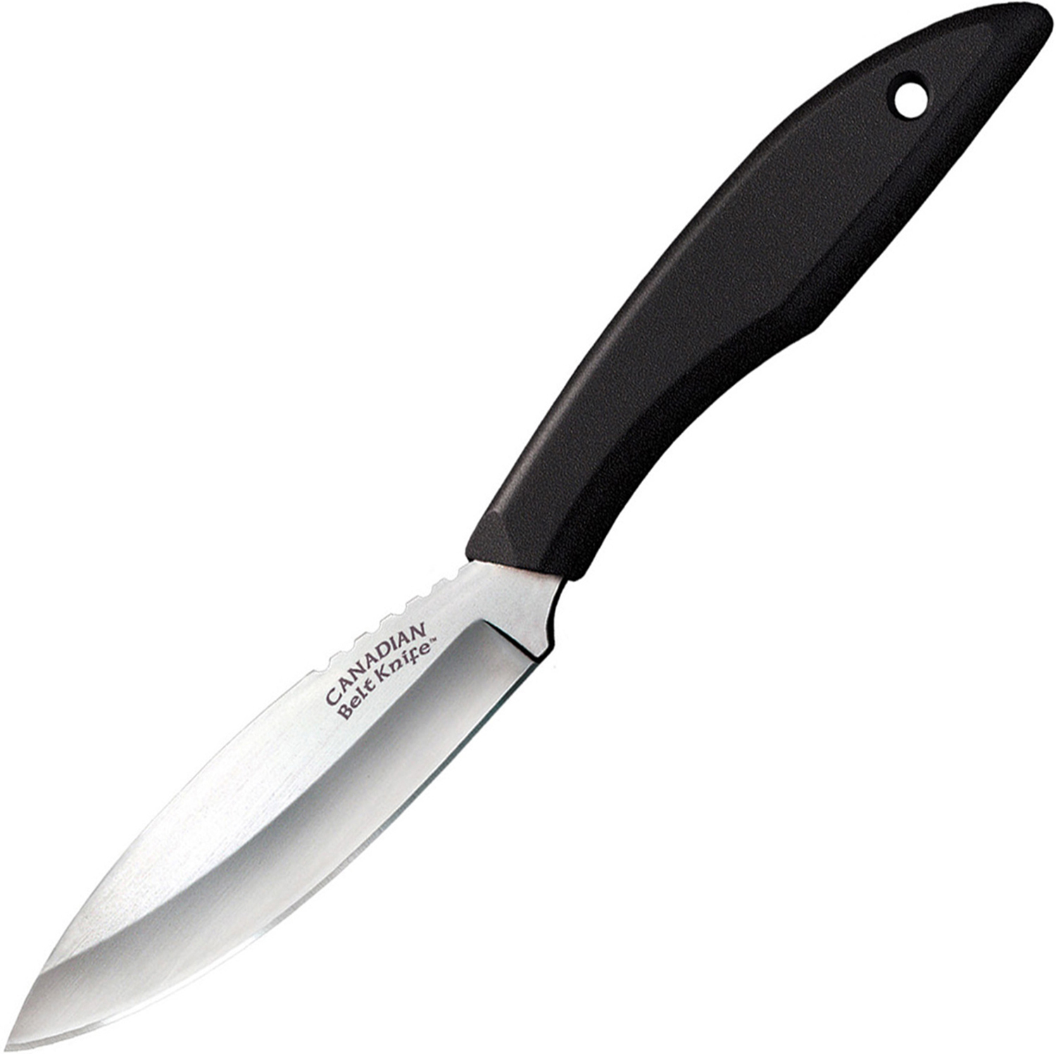Нож с фиксированным клинком Cold Steel Canadian Belt, сталь 1.4116, рукоять пластик, черный