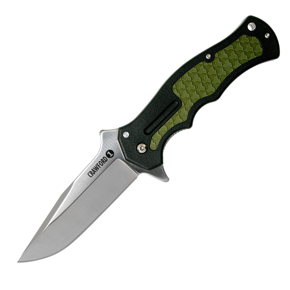 Нож складной Cold Steel CrawFord Model 1, сталь 4034SS, рукоять Zytel, зеленый/черный