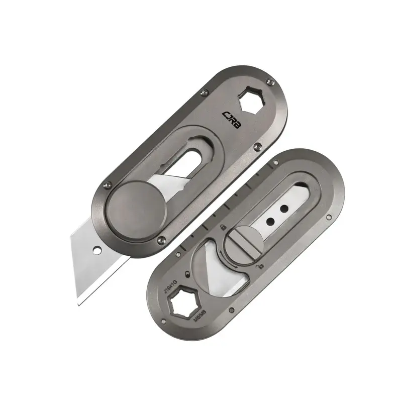 Канцелярский нож CJRB Breeze, углеродистая сталь, рукоять сталь, серый CJRB Cutlery