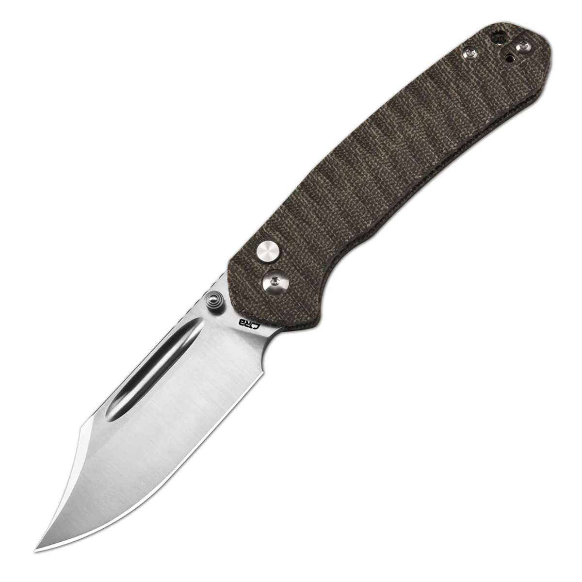 Складной нож CJRB Pyrite Bowie, сталь AR-SFII, рукоять микарта, зеленый CJRB Cutlery