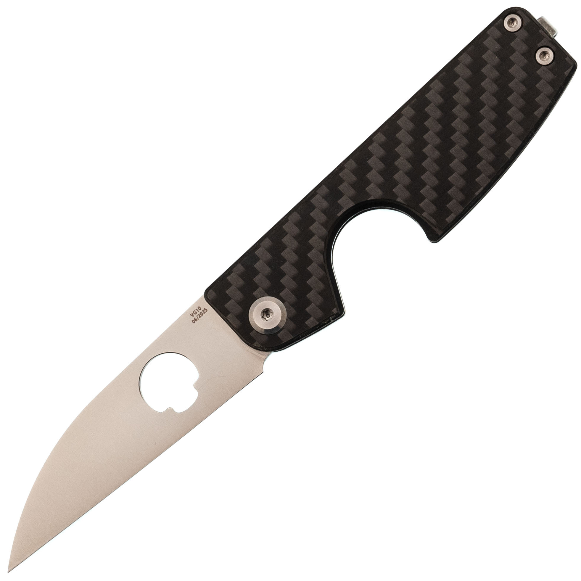 Складной нож для сигар Daggerr Cigarknife Wharncliffe, сталь VG-10, рукоять G10/карбон