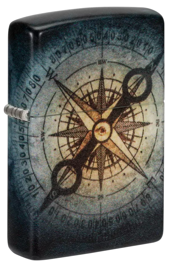 Зажигалка ZIPPO Compass Ghost с покрытием Glow In The Dark Green, латунь/сталь, черная