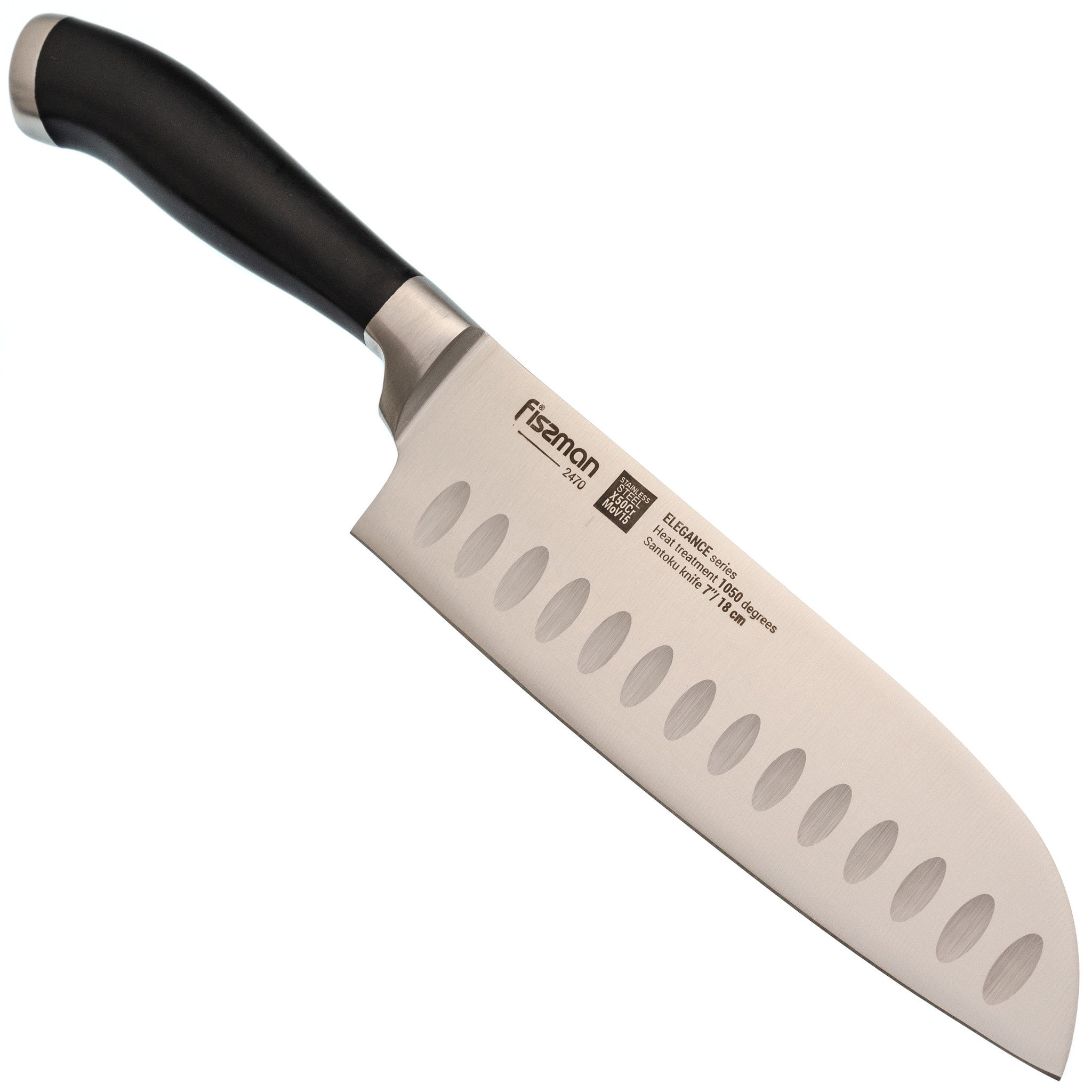 Кухонный нож Сантоку Fissman Elegance, 18 см